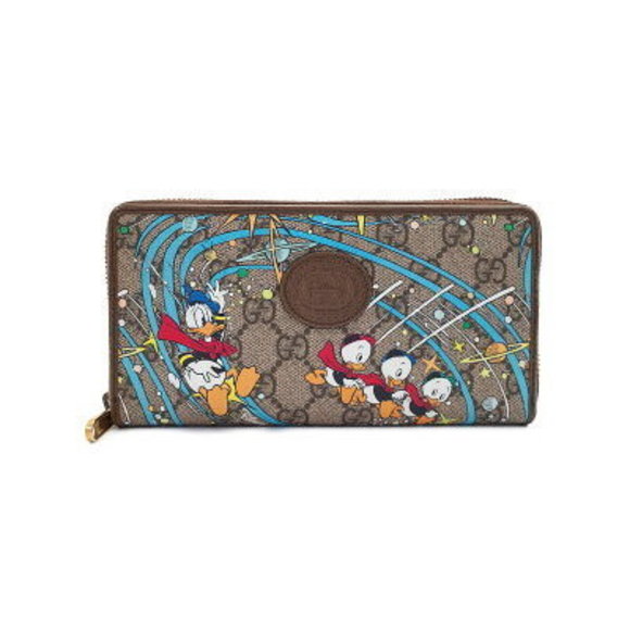 Gucci DISNEY Donald Duck Zip Wallet Long - Picture 1 of 8